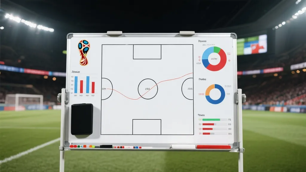 战术板与数据可视化叠加的世界杯分析
